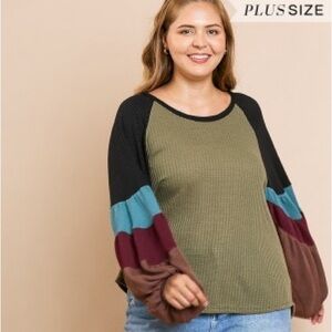 Umgee Multicolor Long Sleeve Top